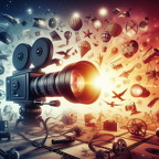 Szenen Kamera zoom Film Video Kino vereint in nur ein Bild mit vel Fantasie ins Rapenicht gesetzt